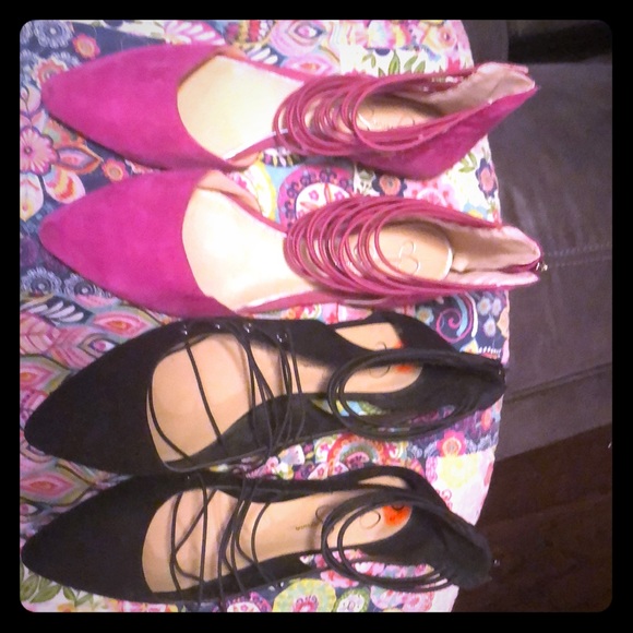 Jessica Simpson Shoes - 2 pairs of Jessica Simpson scrappy Flats sz. 9.5